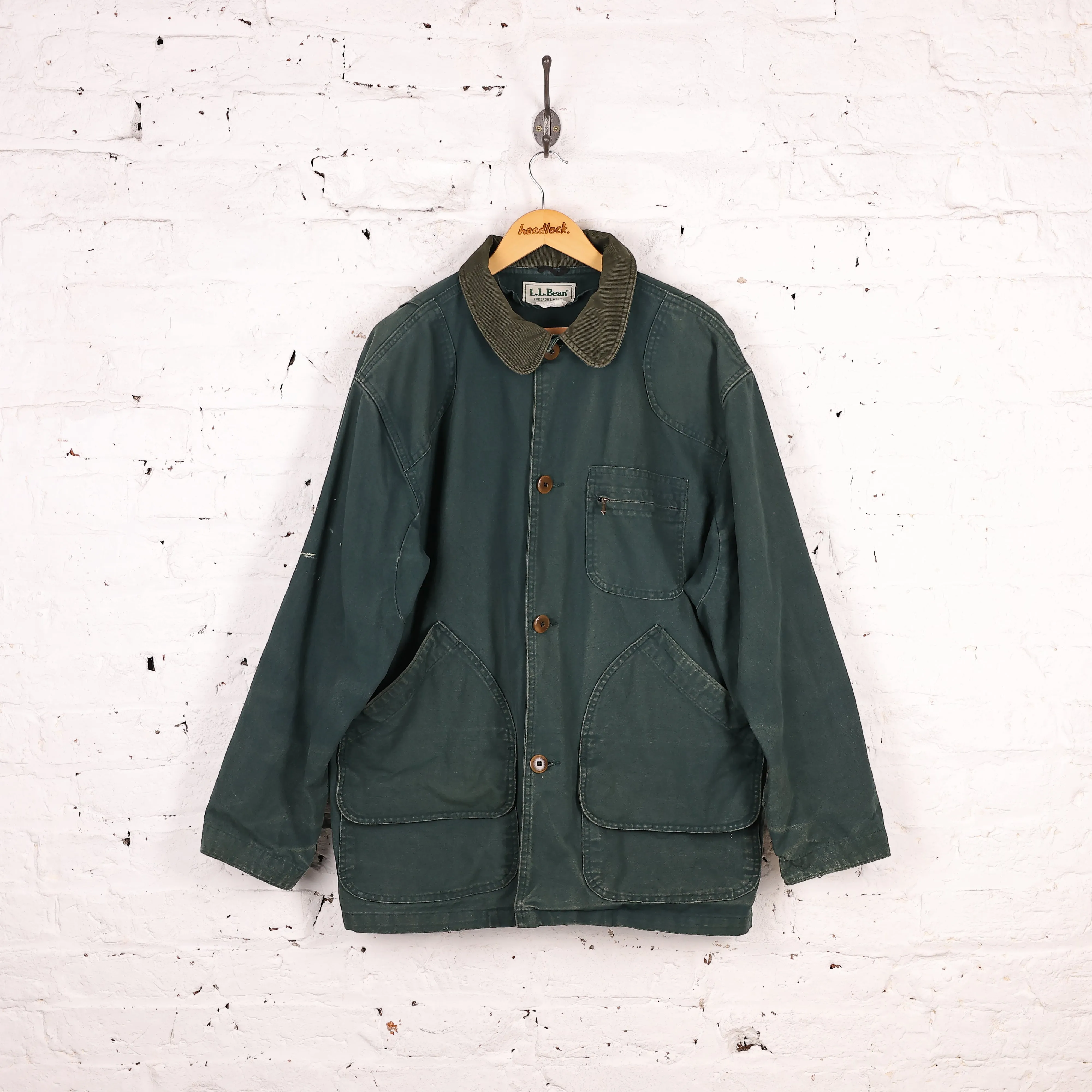 LL Bean Chore Barn Jacket - Green - L