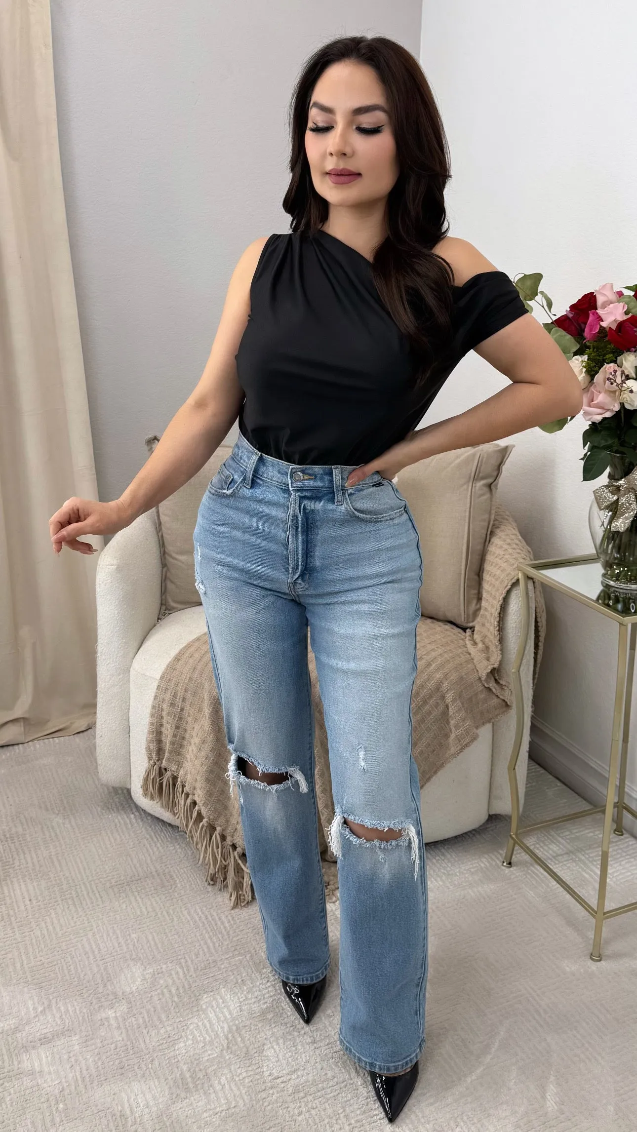 LOLA BLACK BODYSUIT
