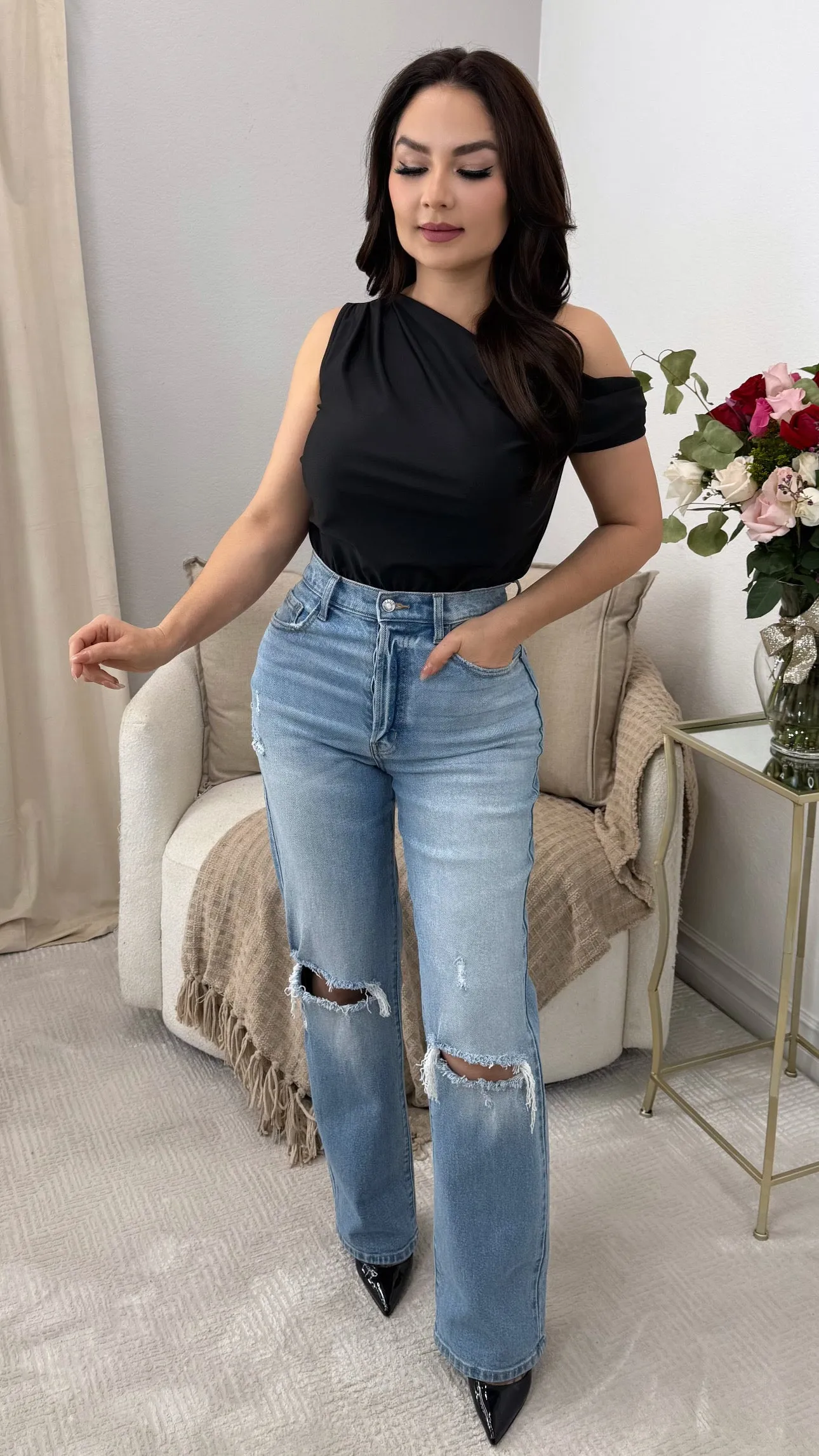 LOLA BLACK BODYSUIT