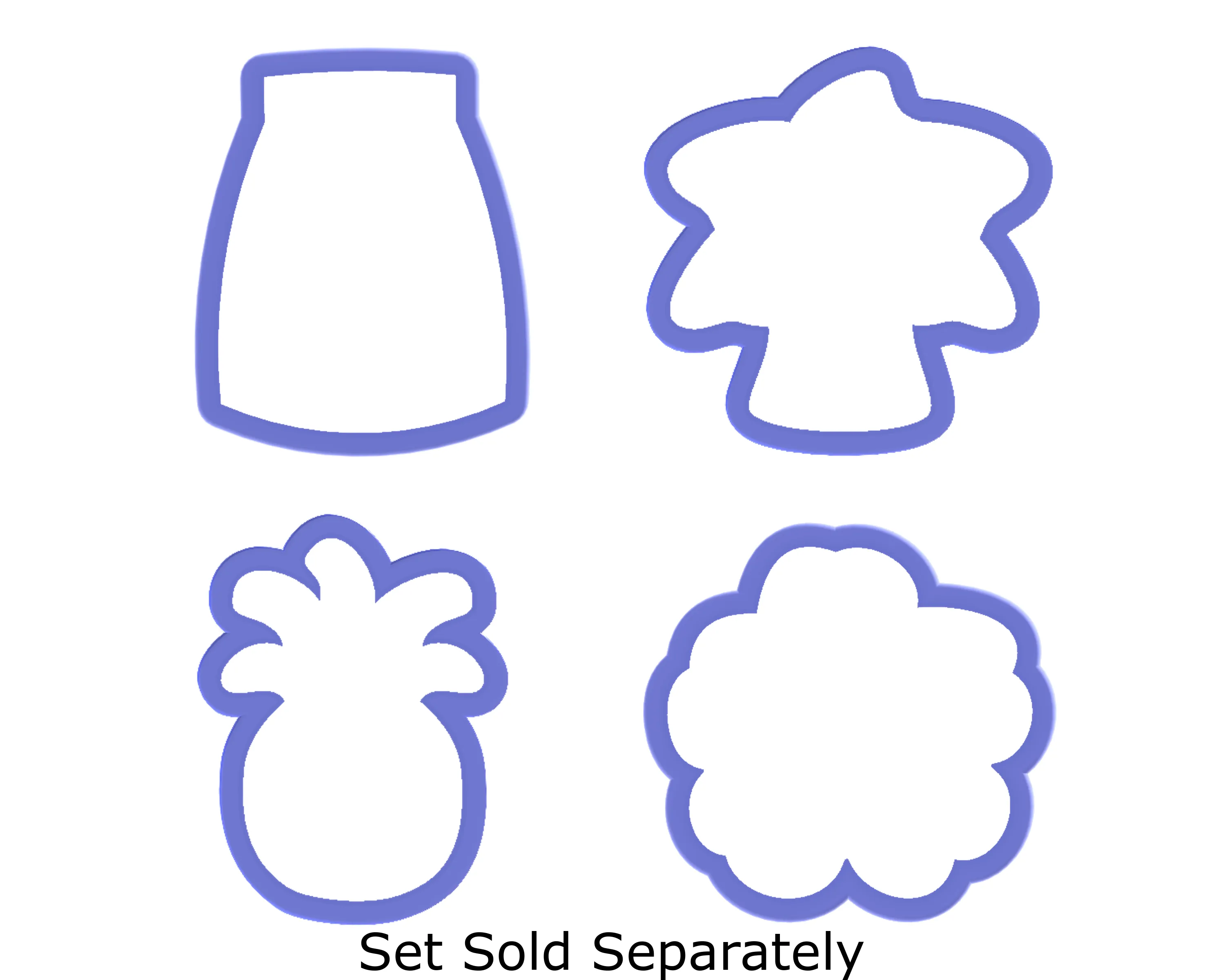 Long Skirt - Hula Skirt - Cookie Cutter