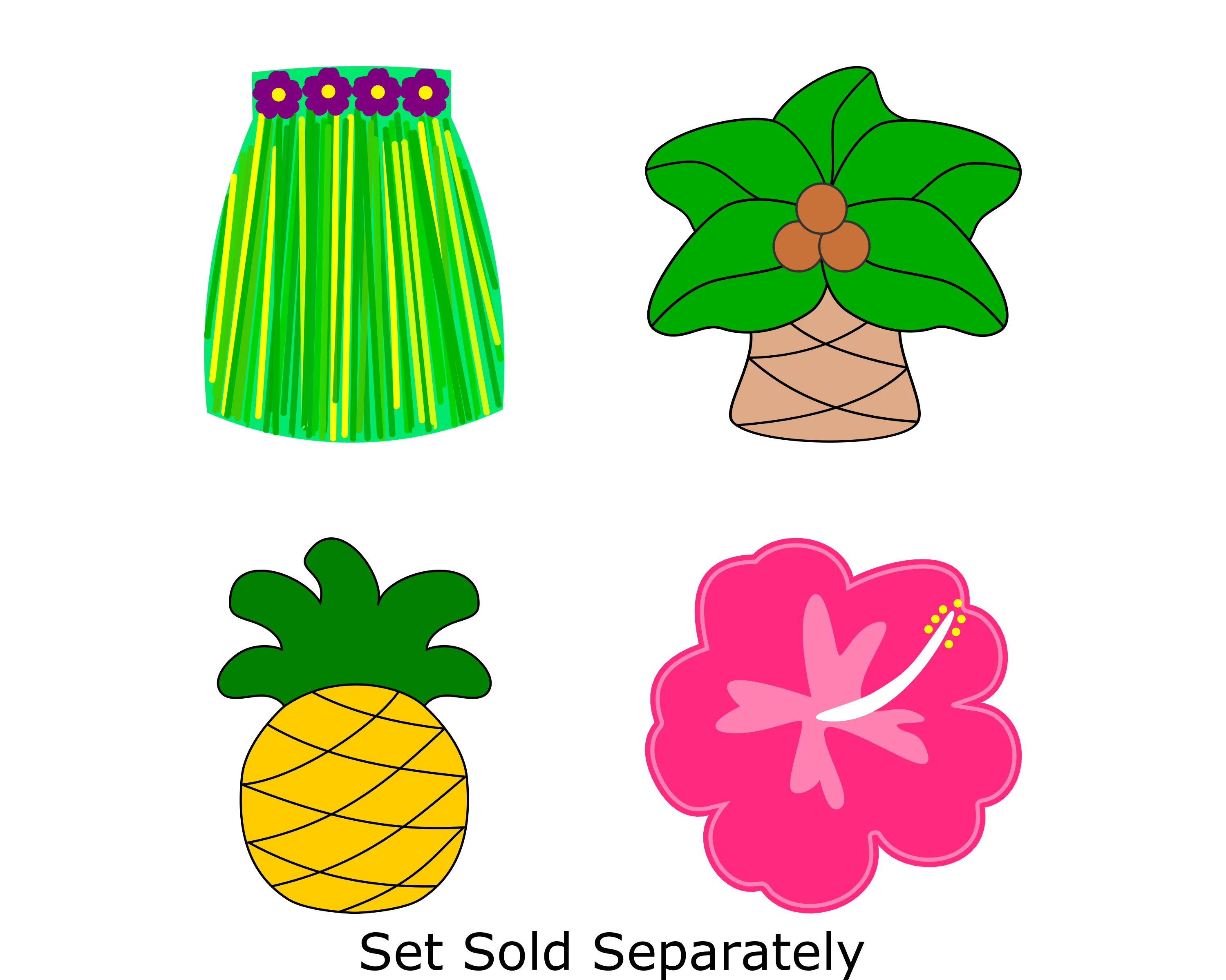 Long Skirt - Hula Skirt - Cookie Cutter