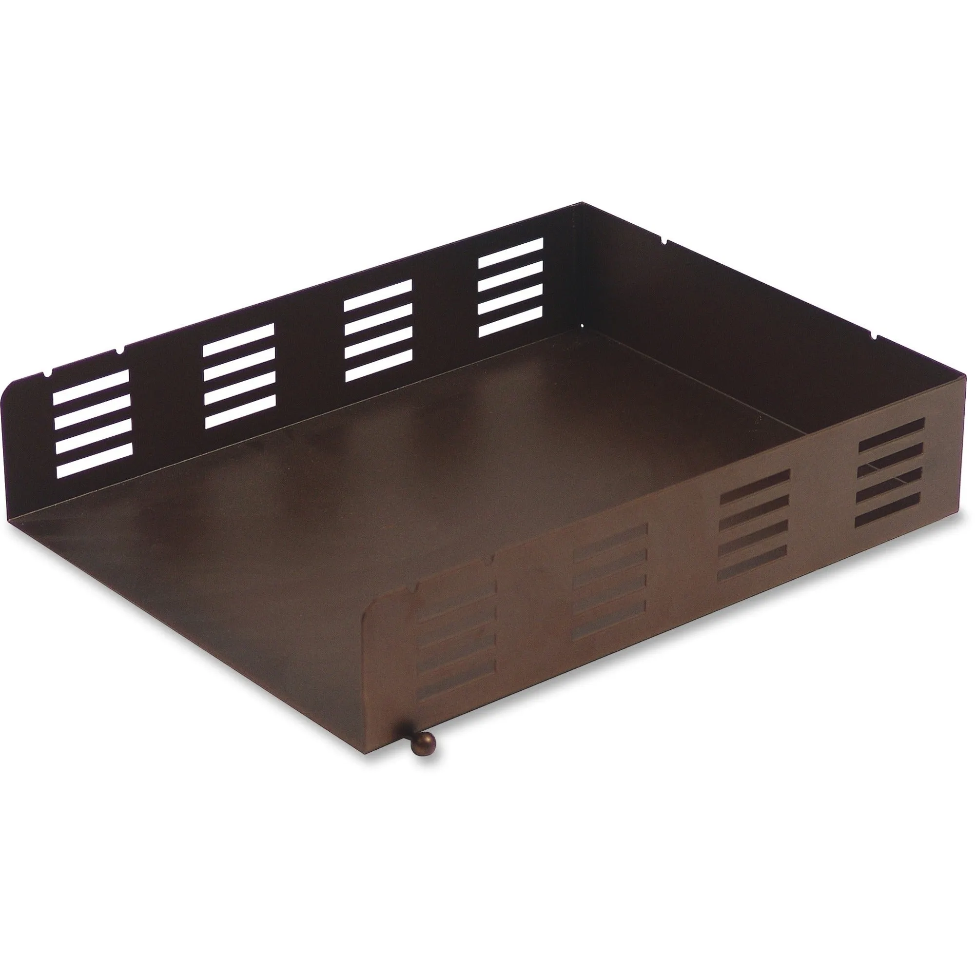Lorell Stamped Metal Front Loading Letter Tray
