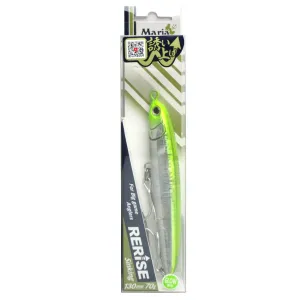 MARIA Rerise S150 Sinking Stickbait Pencil Lure - Lime Chart Glow