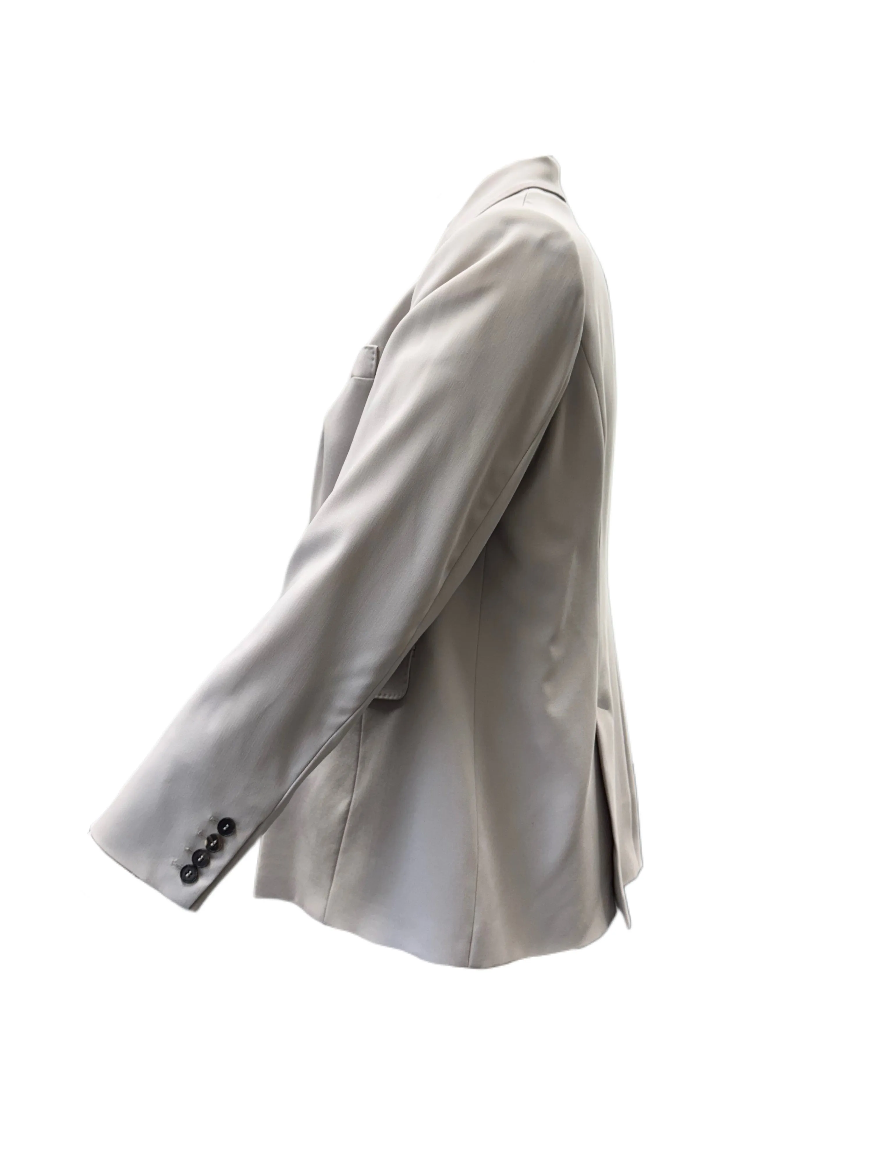 Marina Rinaldi Women's Beige Calamaio Button Closure Jacket NWT