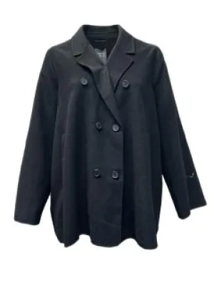 Marina Rinaldi Women's Black Nadia Button Closure Coat NWT