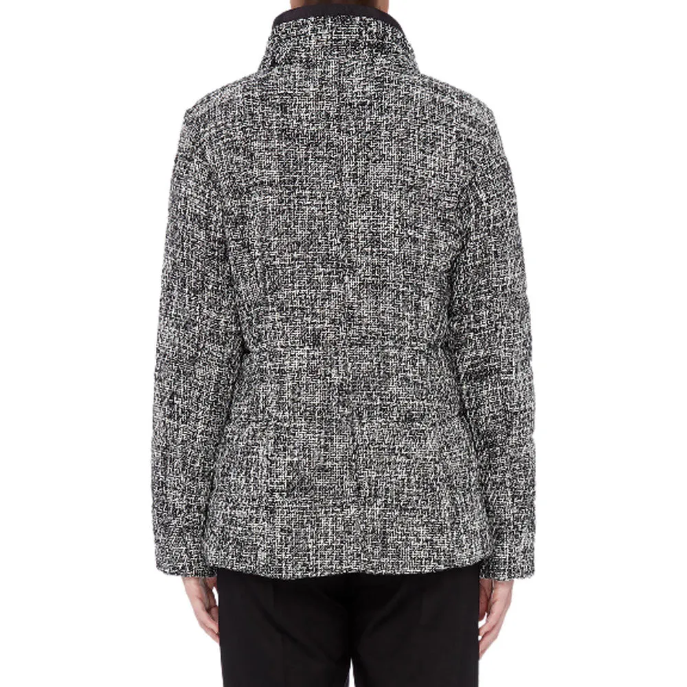 MARINA RINALDI Women's Nettuno Basket Weave Coat, Navy/White, 8W / 17