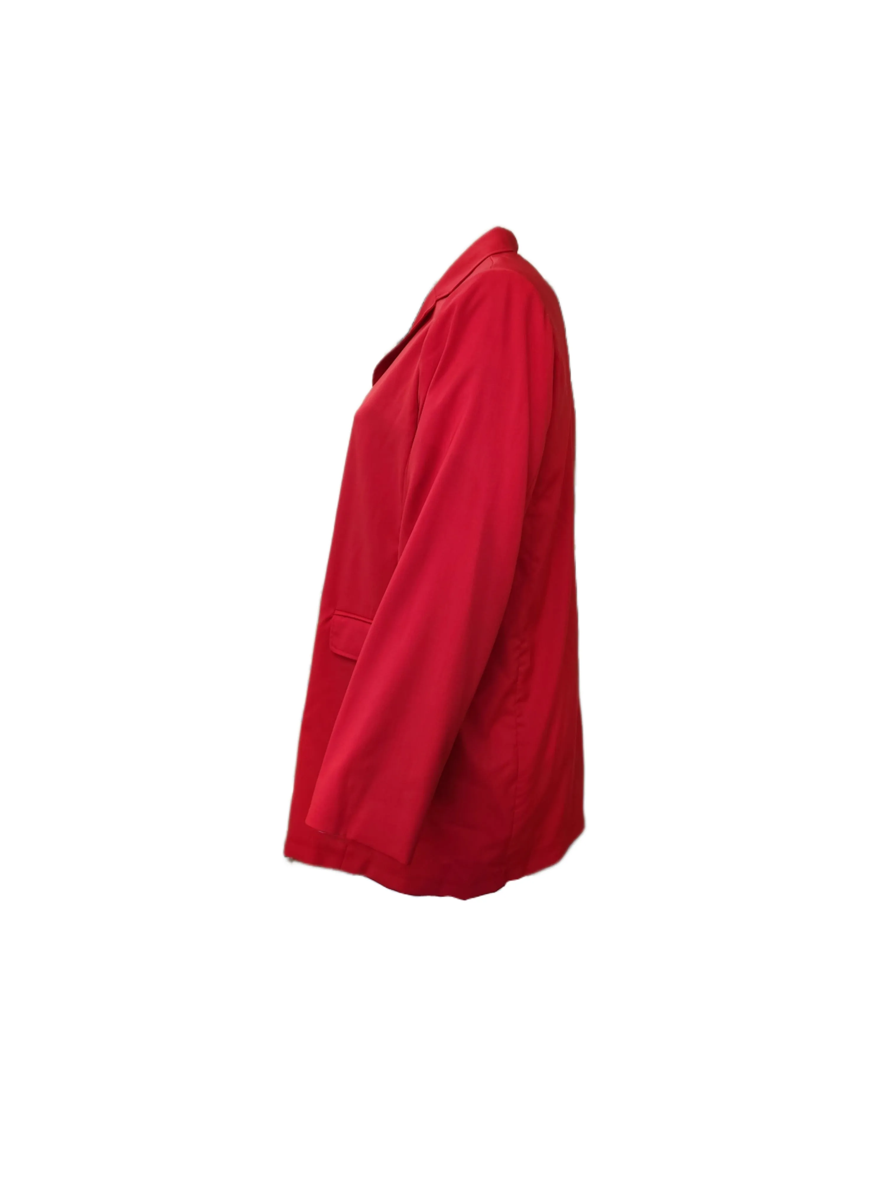 Marina Rinaldi Women's Red Candela Button Closure Jacket Size 20W/29 NWT
