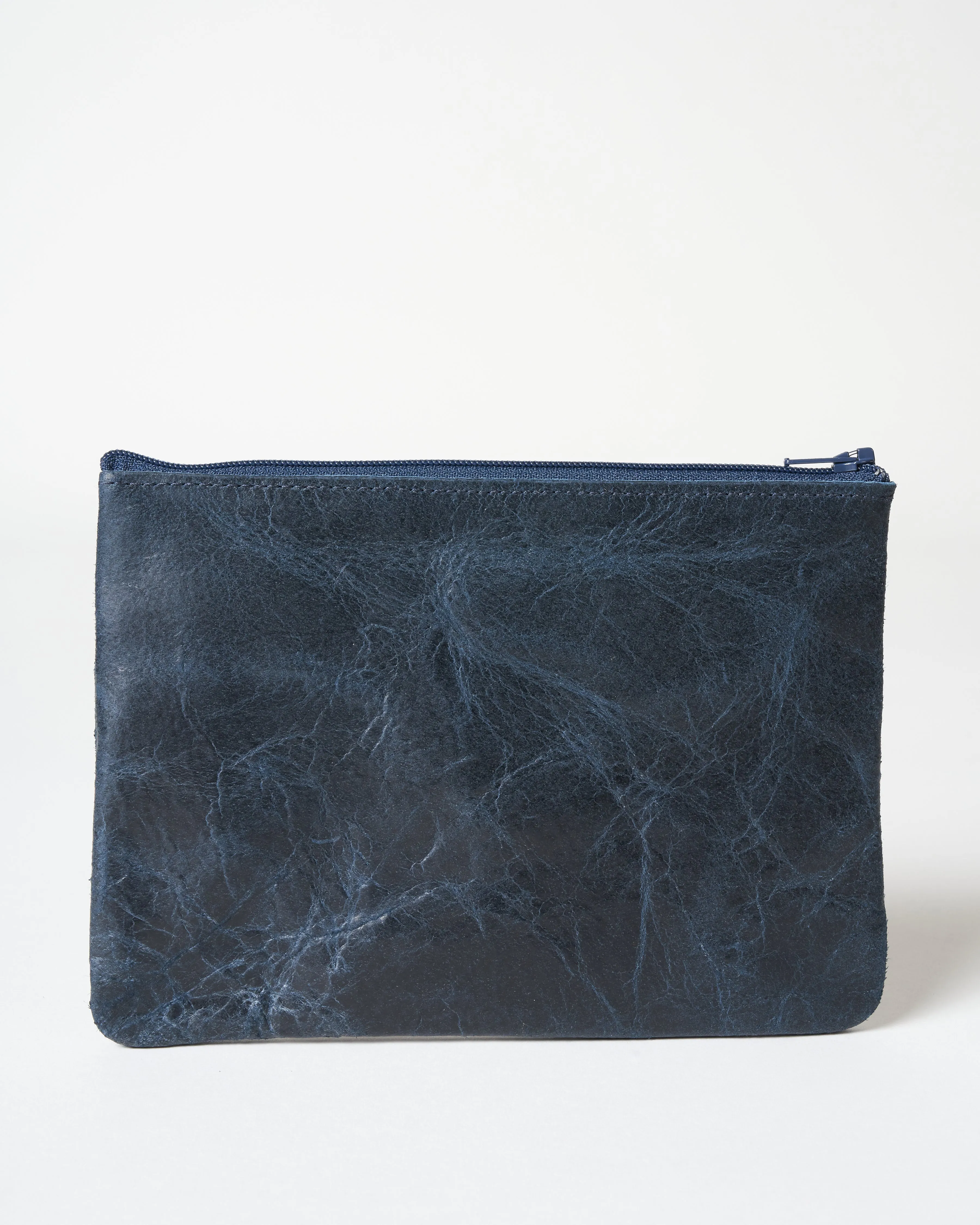 medium zip pouch - indigo revolver
