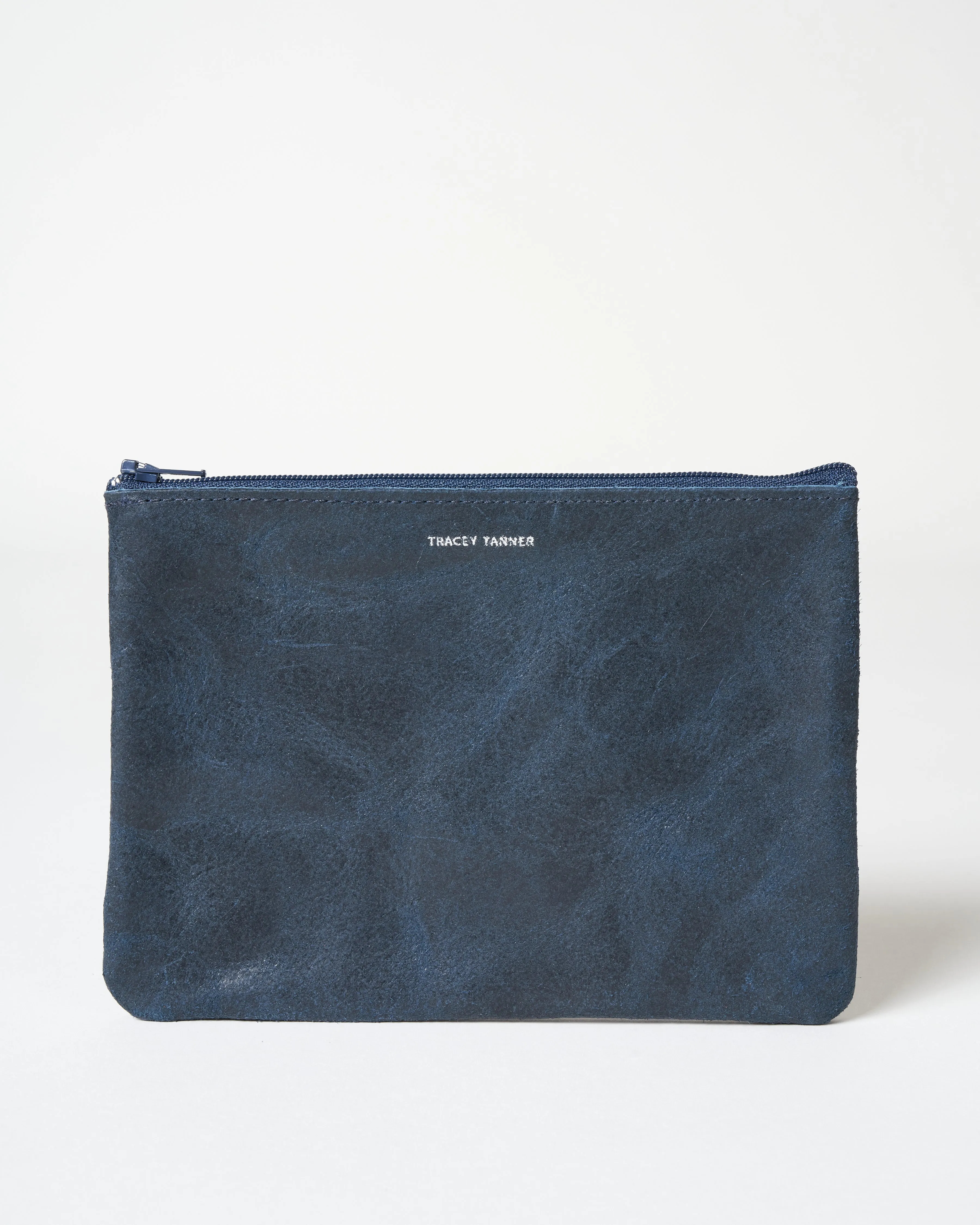 medium zip pouch - indigo revolver