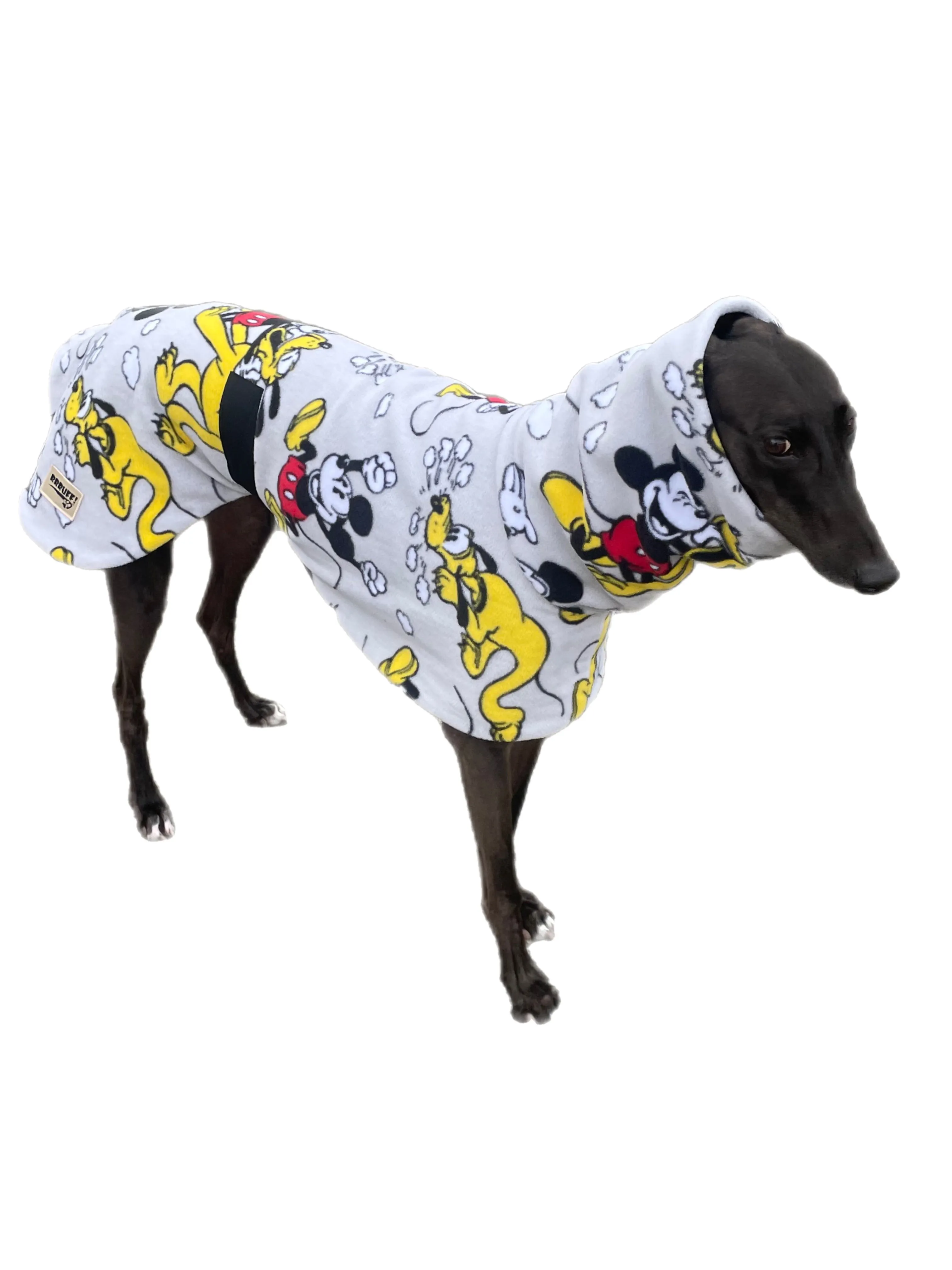 Mickey & Pluto greyhound coat deluxe style double polar fleece washable