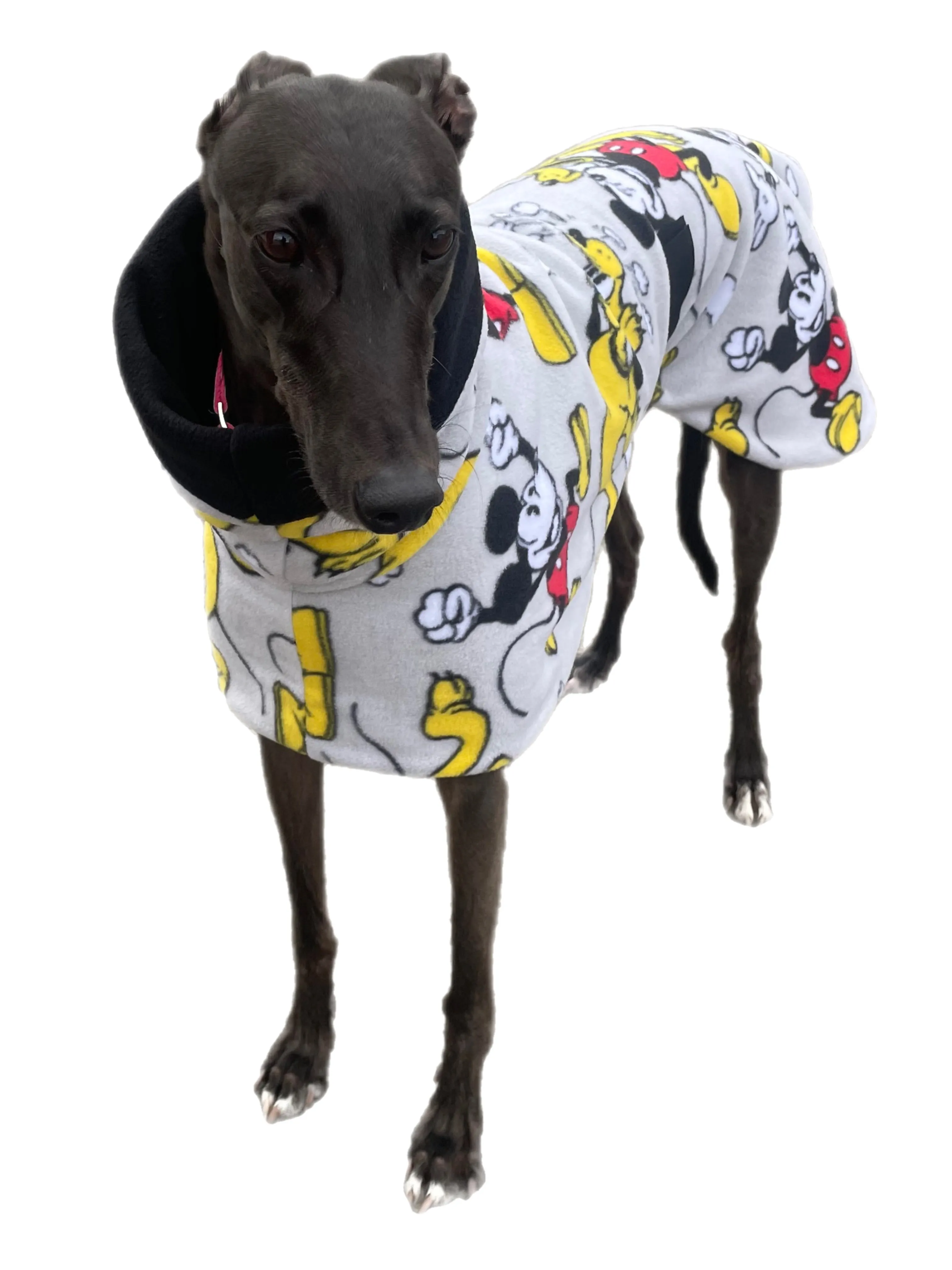 Mickey & Pluto greyhound coat deluxe style double polar fleece washable