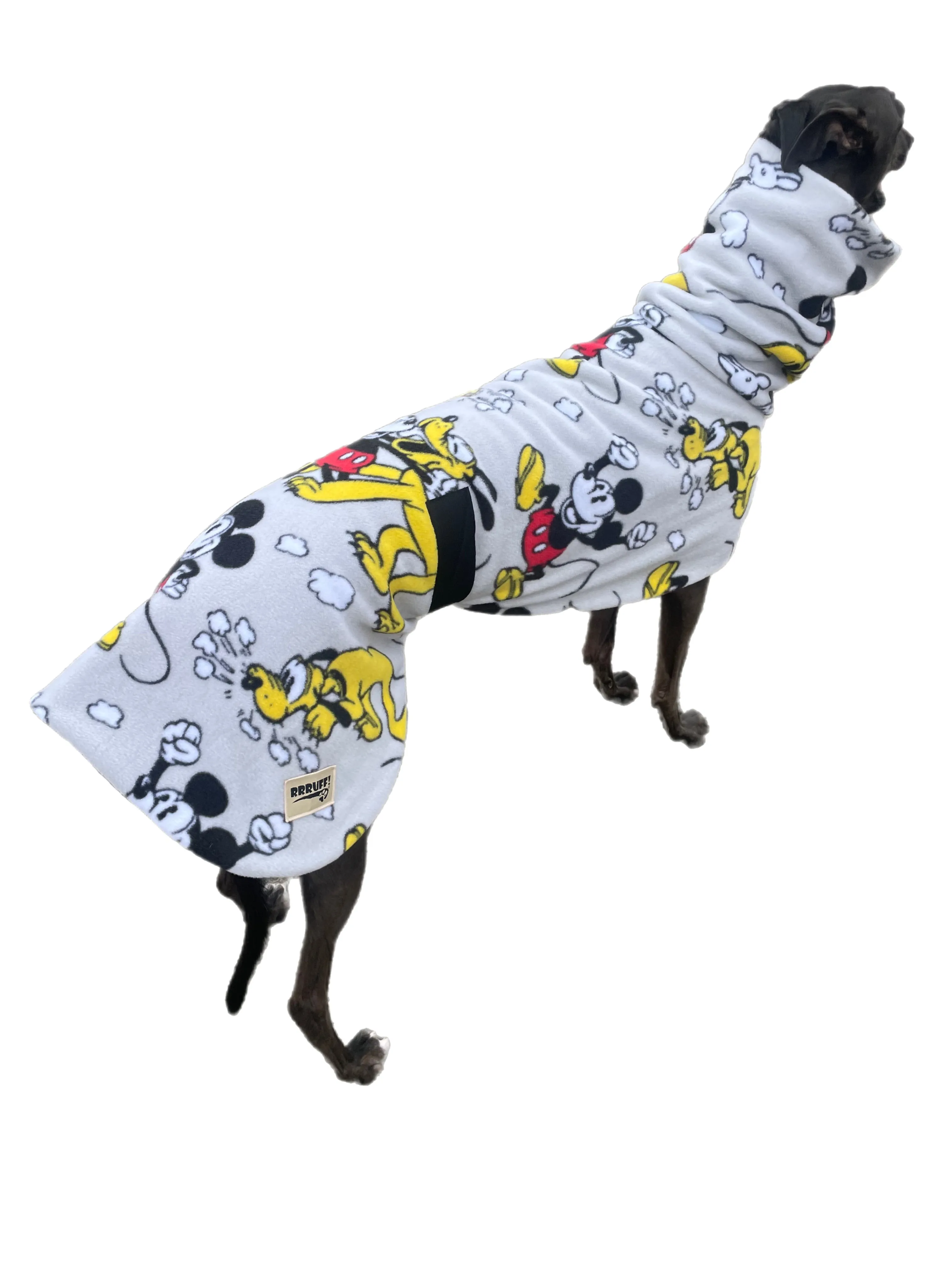Mickey & Pluto greyhound coat deluxe style double polar fleece washable