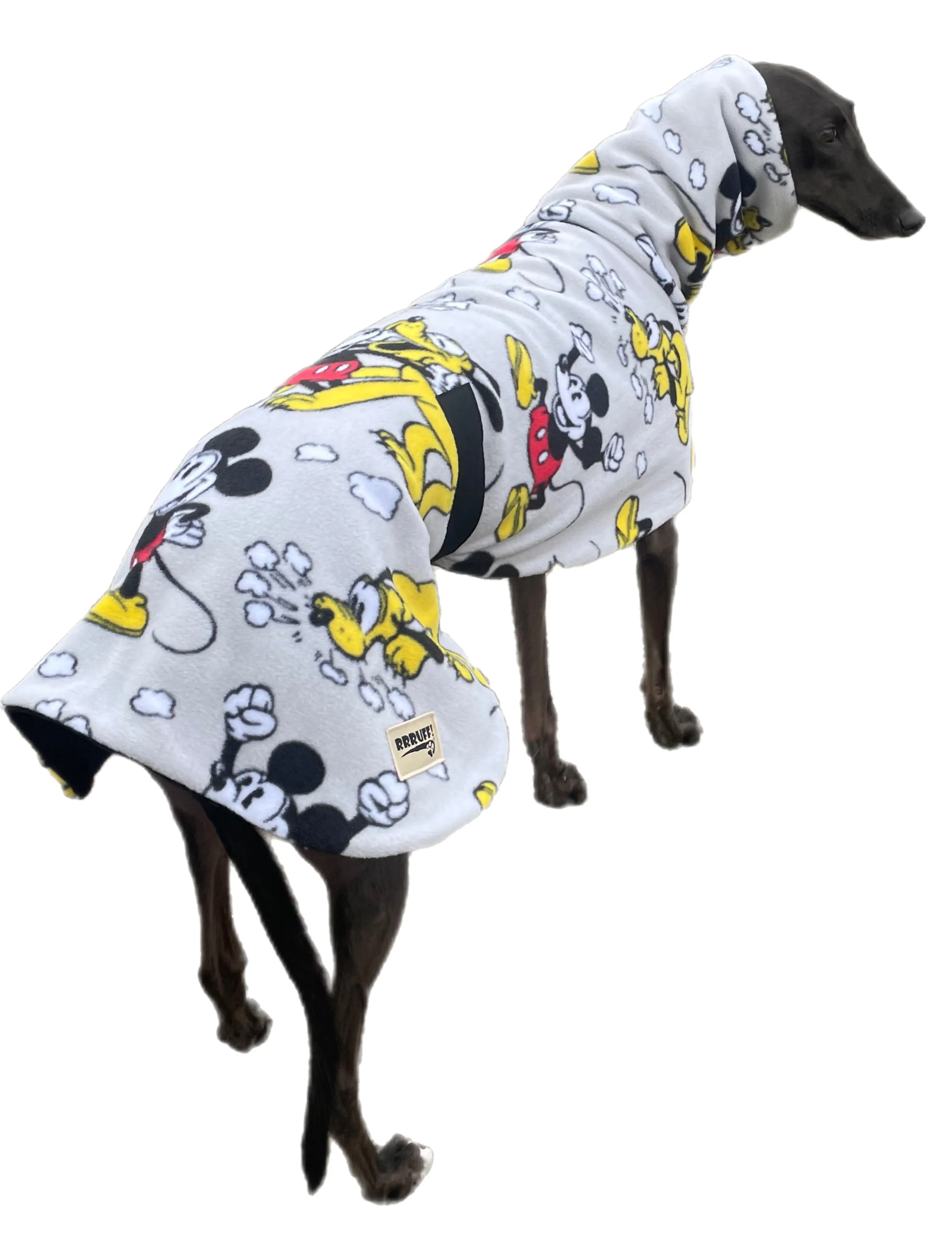 Mickey & Pluto greyhound coat deluxe style double polar fleece washable