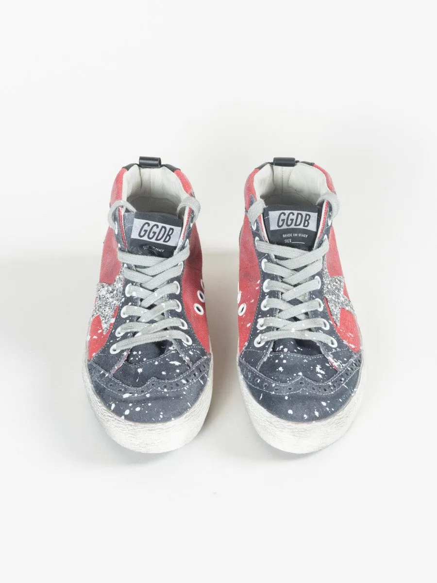 mid-star sneaker - red