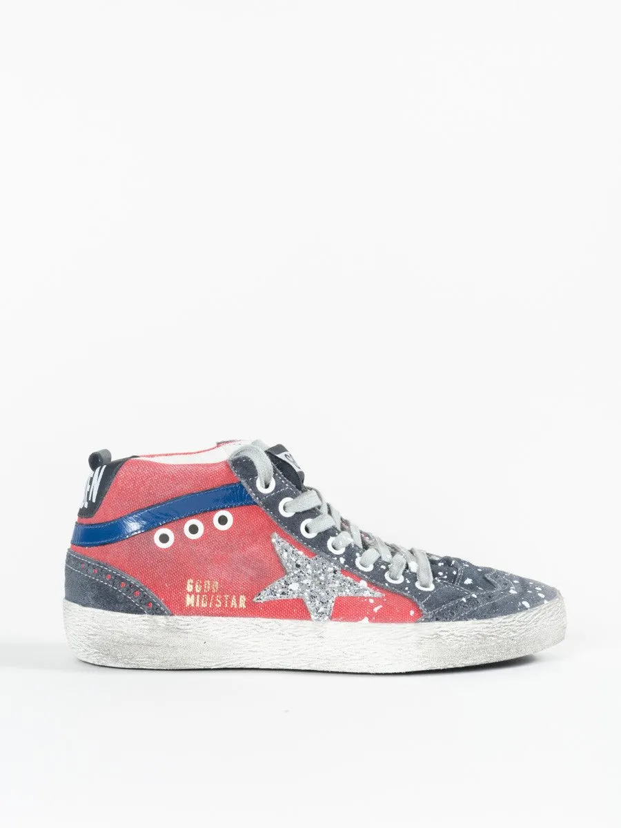 mid-star sneaker - red