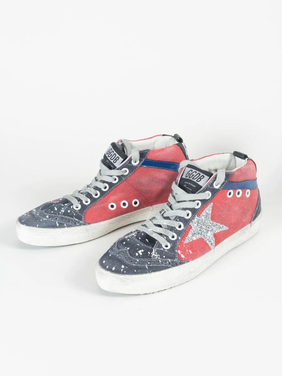 mid-star sneaker - red
