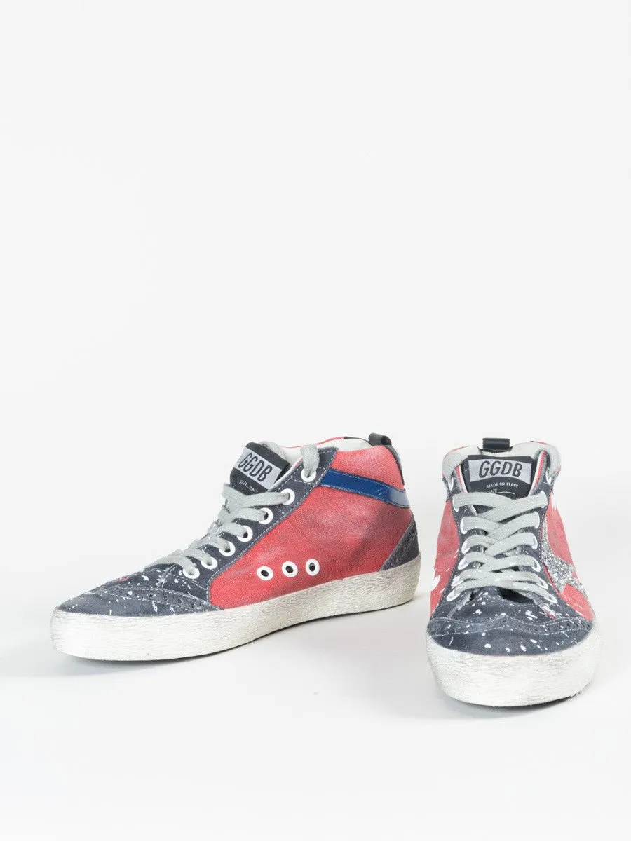 mid-star sneaker - red