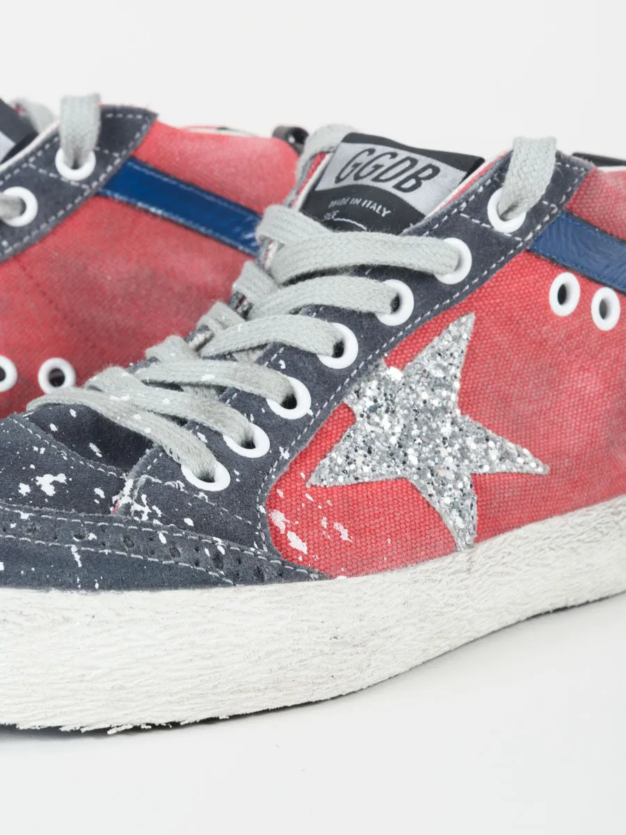 mid-star sneaker - red