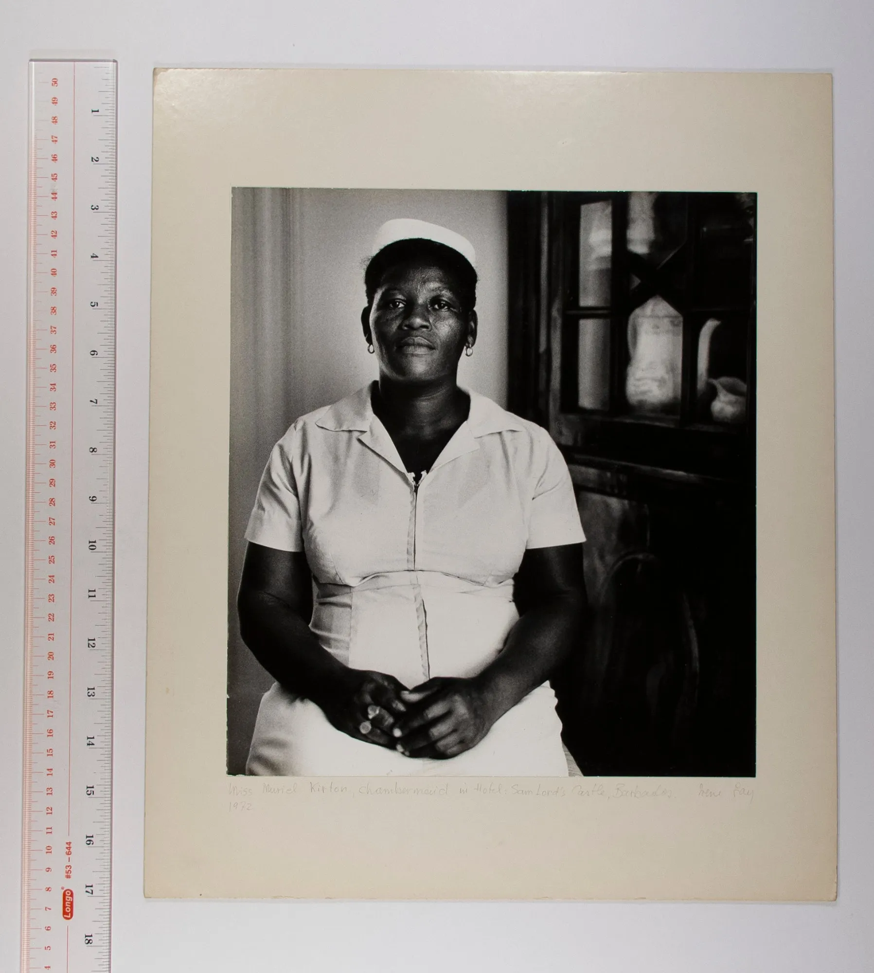 Miss Muriel Kirton, Chambermaid in Hotel: Sam Lord's Castle, Barbados
