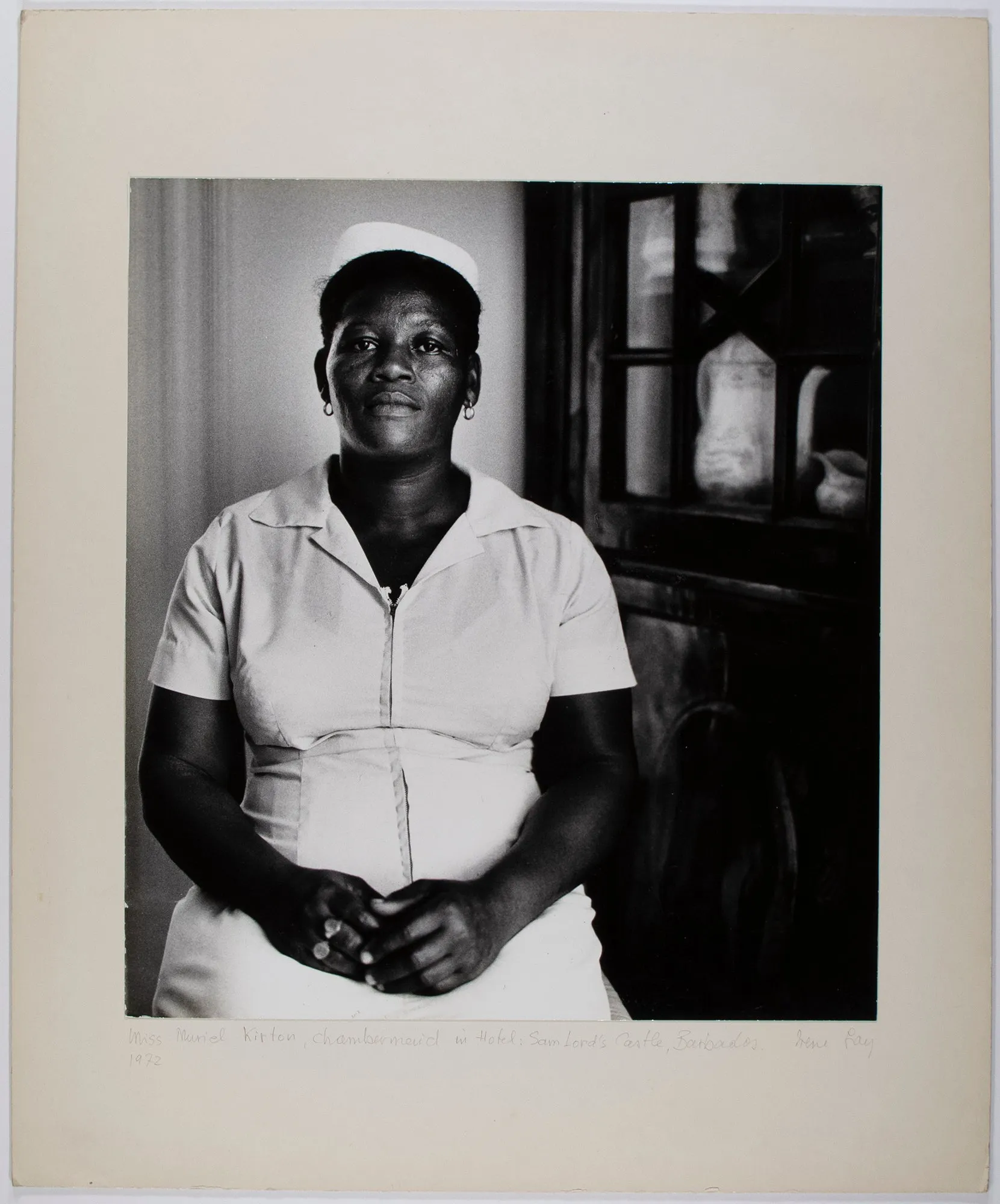 Miss Muriel Kirton, Chambermaid in Hotel: Sam Lord's Castle, Barbados