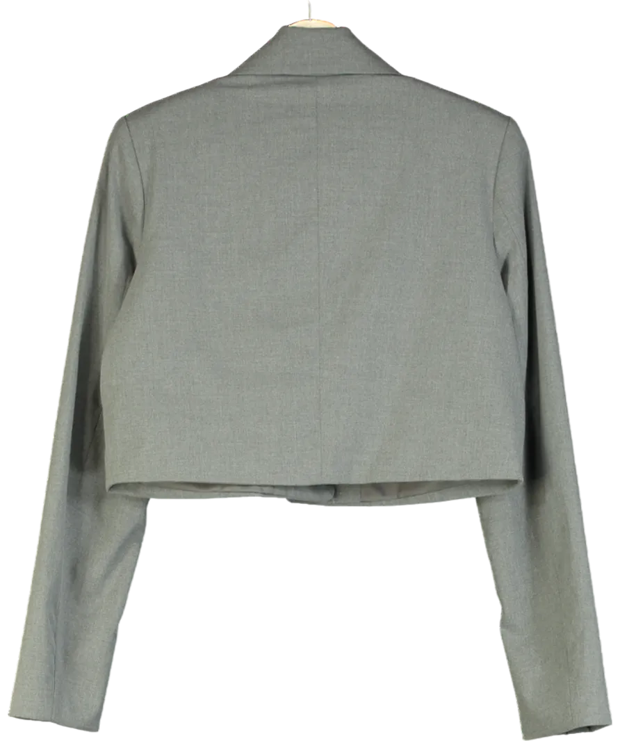 NA-KD Grey X Josefine Hj Short Blazer UK XS