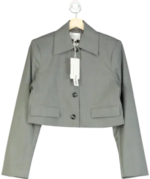 NA-KD Grey X Josefine Hj Short Blazer UK XS