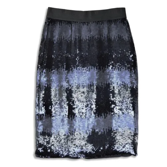 New Vince Camuto Women's Ombre Sequin Pencil Mini Skirt