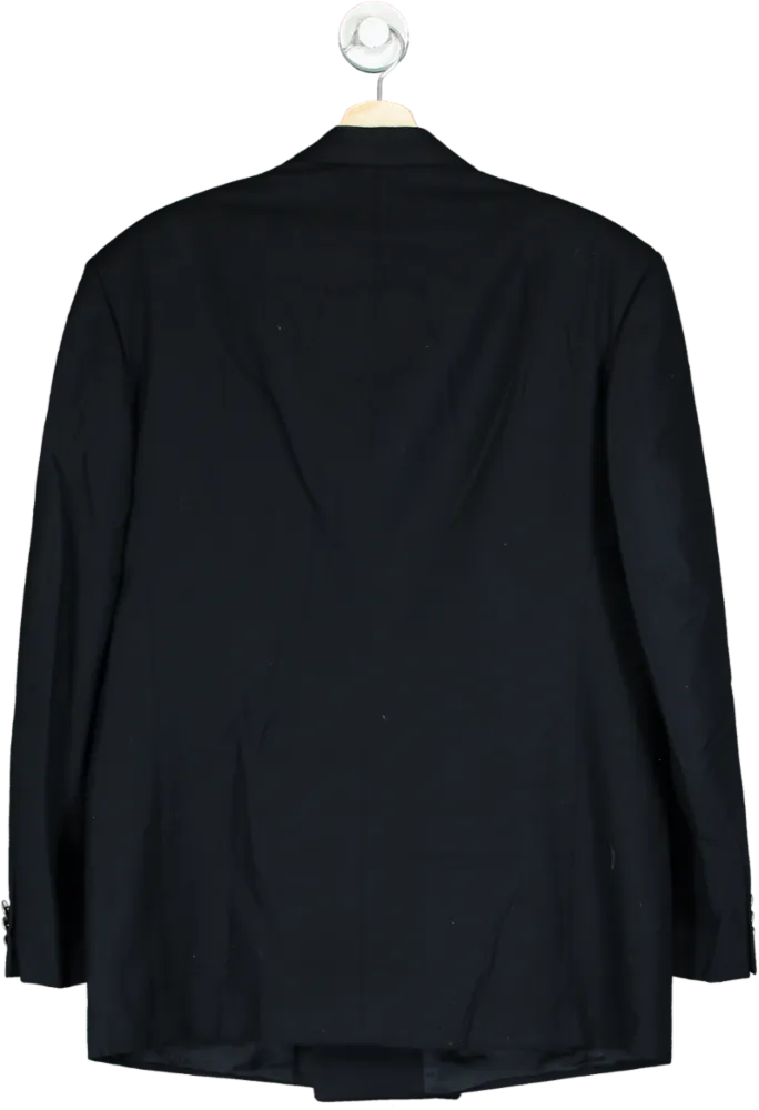 Nino Cerruti Navy Wool Double-Breasted Blazer