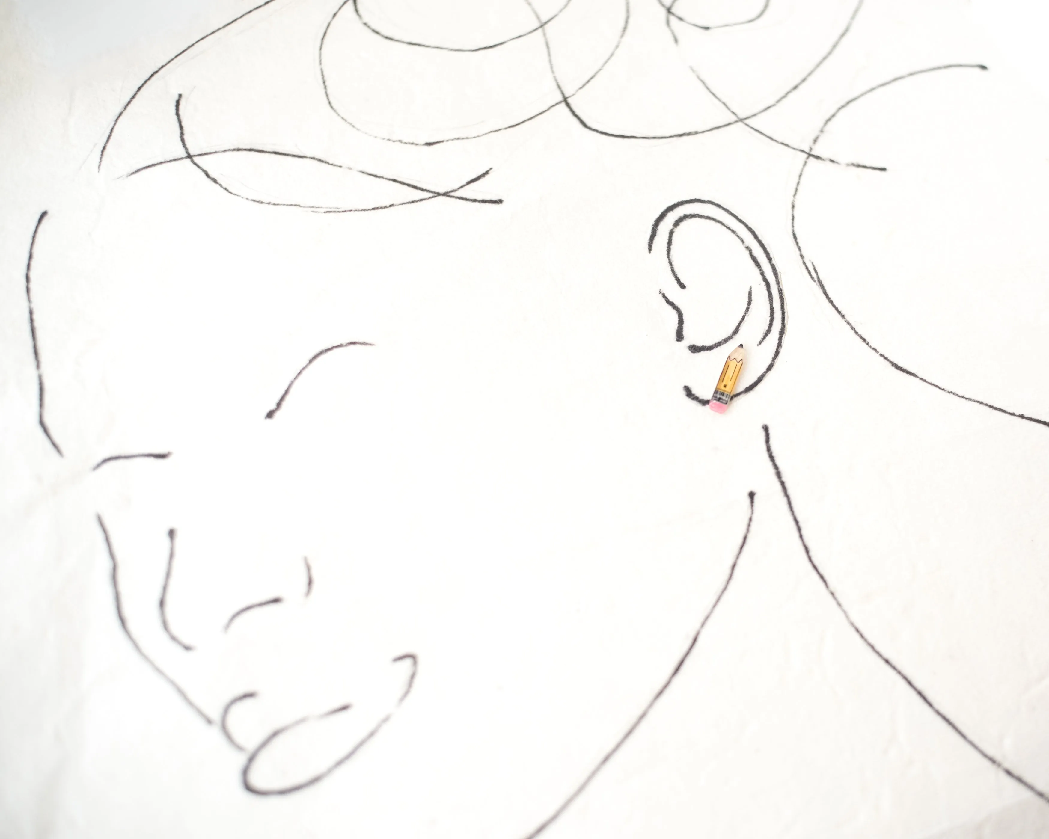 No.2 Pencil   Pink Eraser Earrings