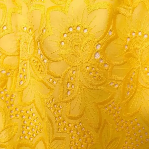 NWT Antonio Melani pencil dress midi size 12. White and yellow lace.