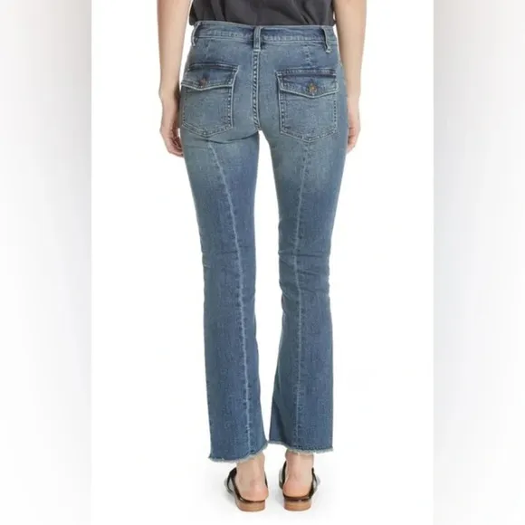 ✨NWT Free People We The Free Light Wash Austin Straight Leg Raw Hem Jeans 26