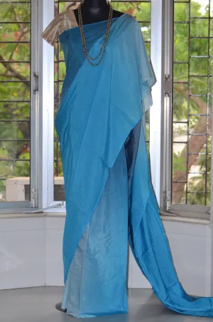 Ombre Shaded Soft Modal Muslin Mul Silk Saree