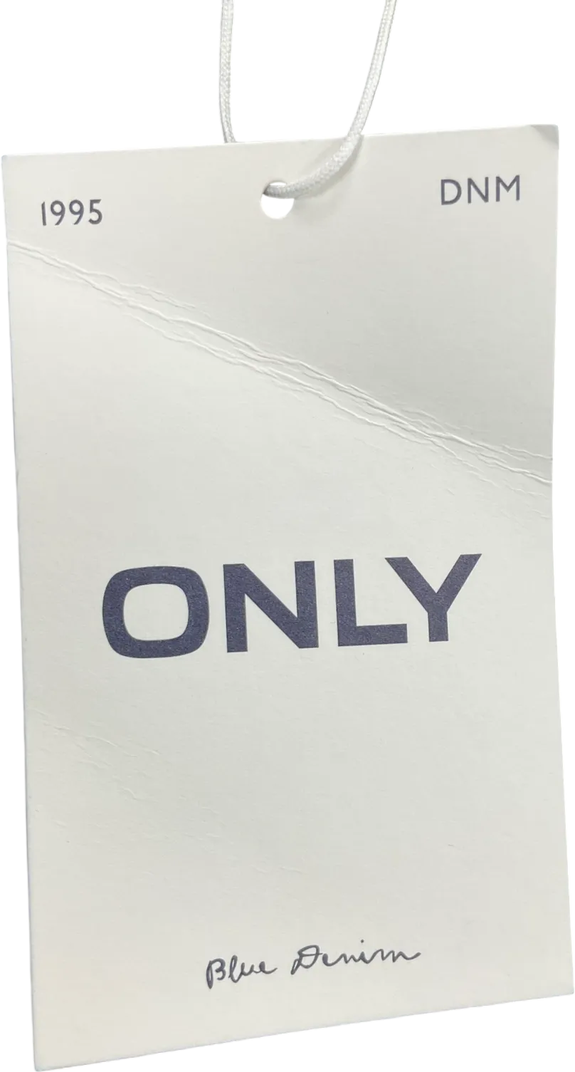 Only Blue Walo Mid Waist Skirt UK L