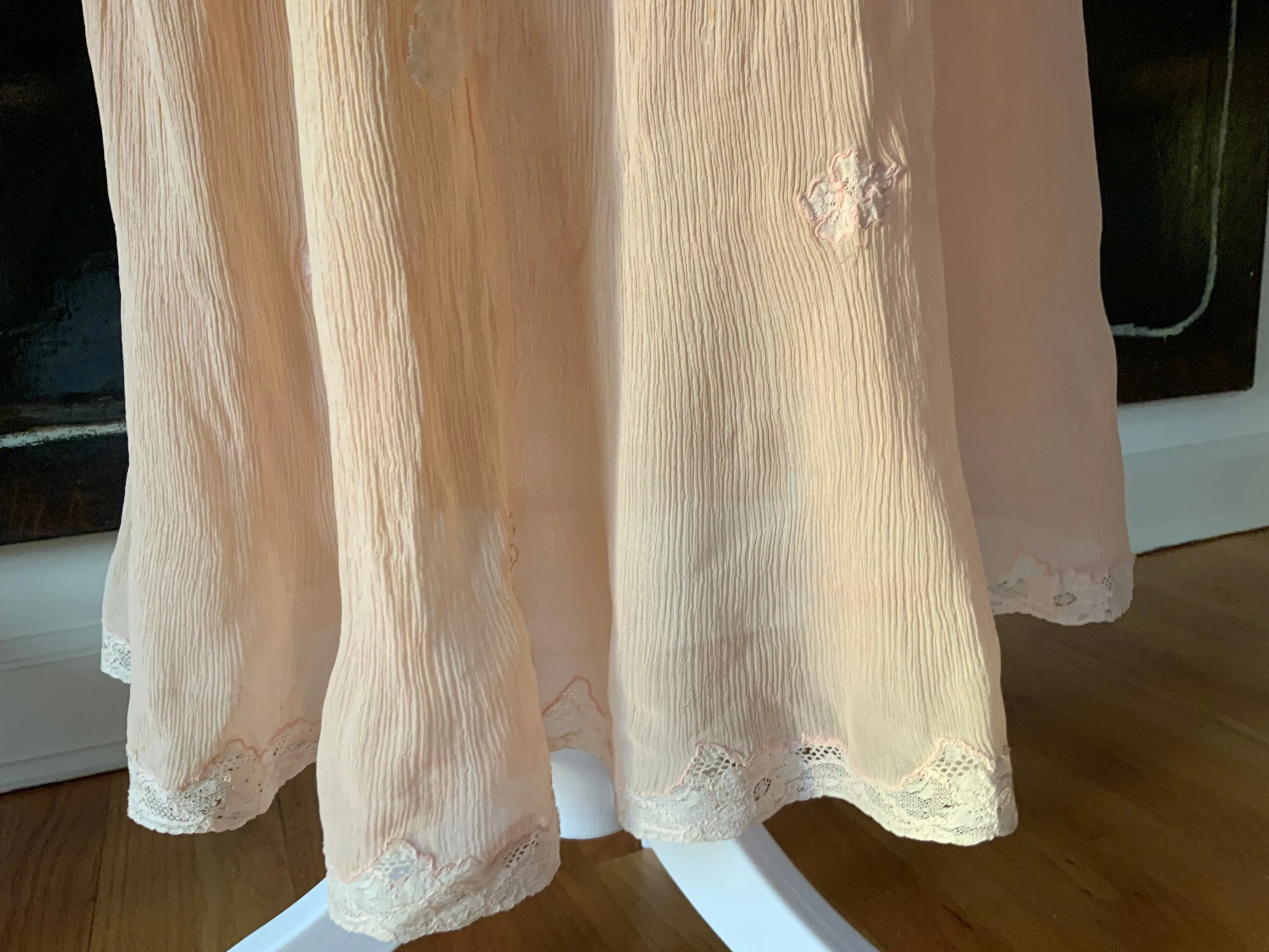 Peach Chiffon Dress - 50 - 50B