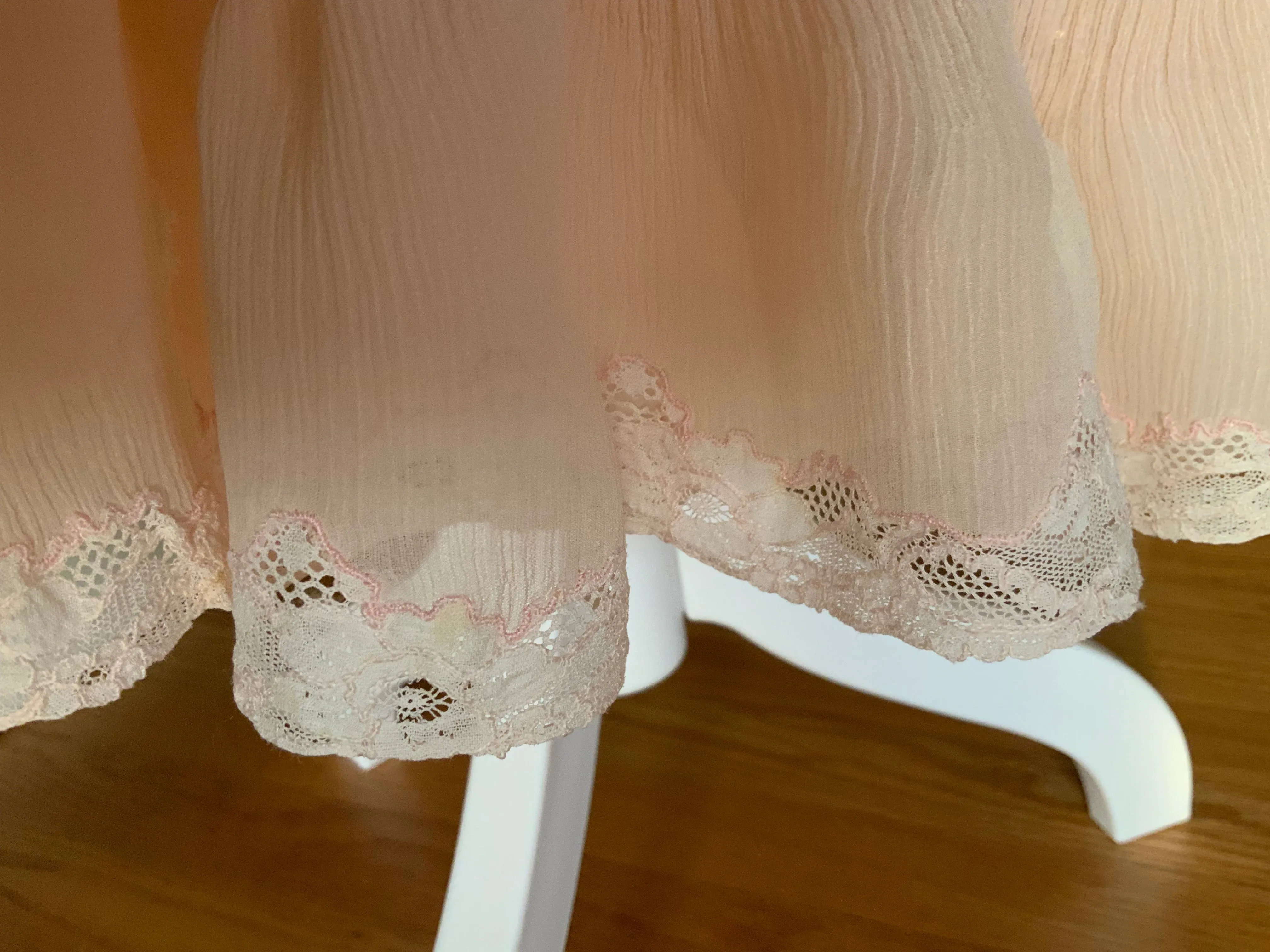 Peach Chiffon Dress - 50 - 50B
