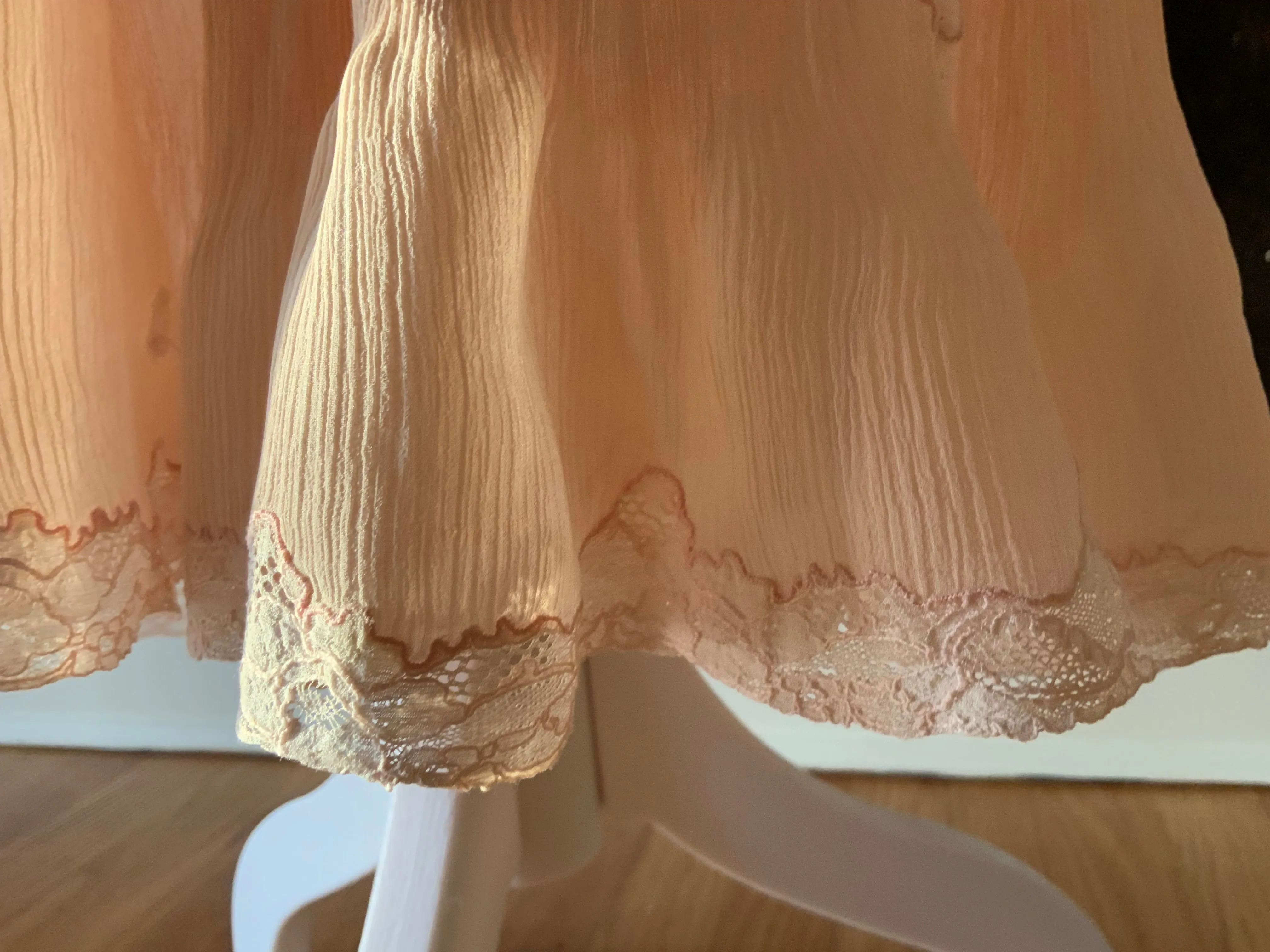 Peach Chiffon Dress - 50 - 50B