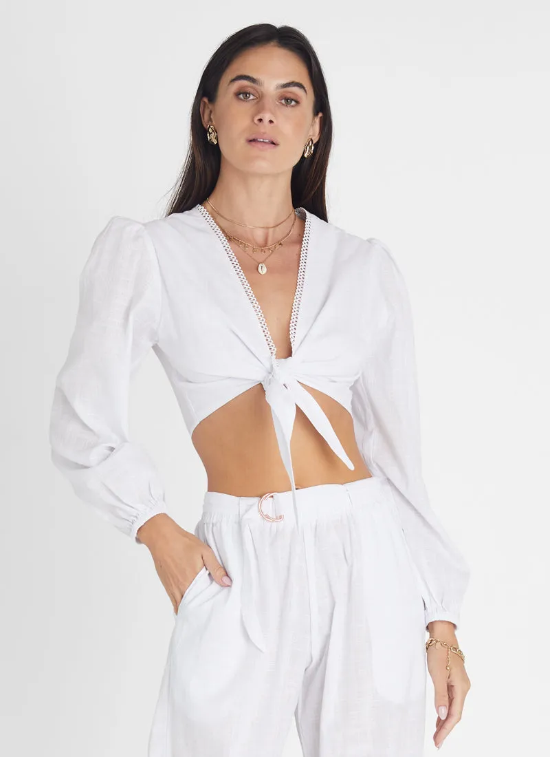 Pearl Long Sleeve Crop