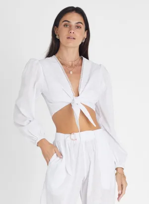 Pearl Long Sleeve Crop
