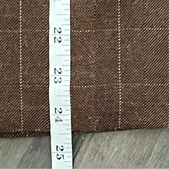 Peruvian Connection Brown Tweed Knit Pencil Skirt - Size 8
