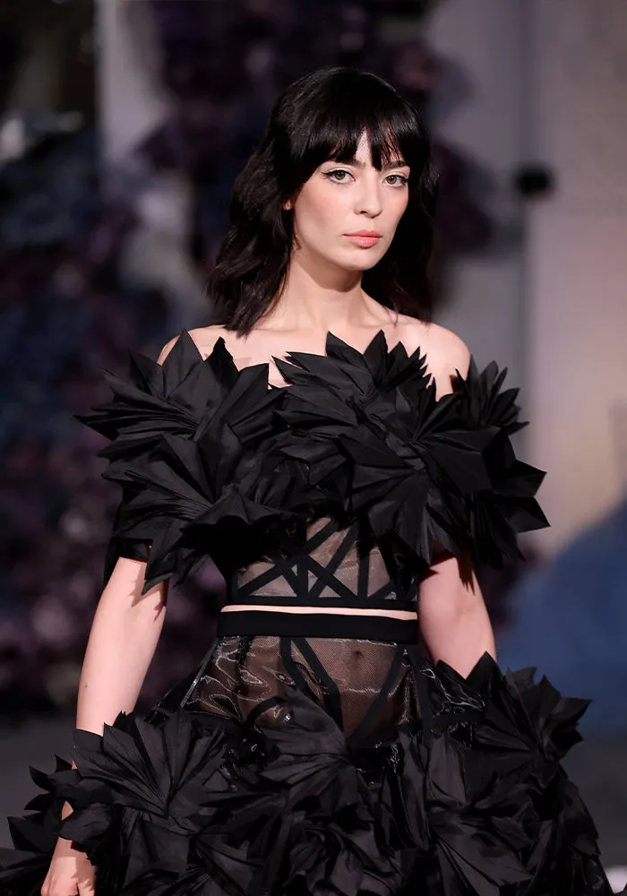 Pleated Petal Bodice