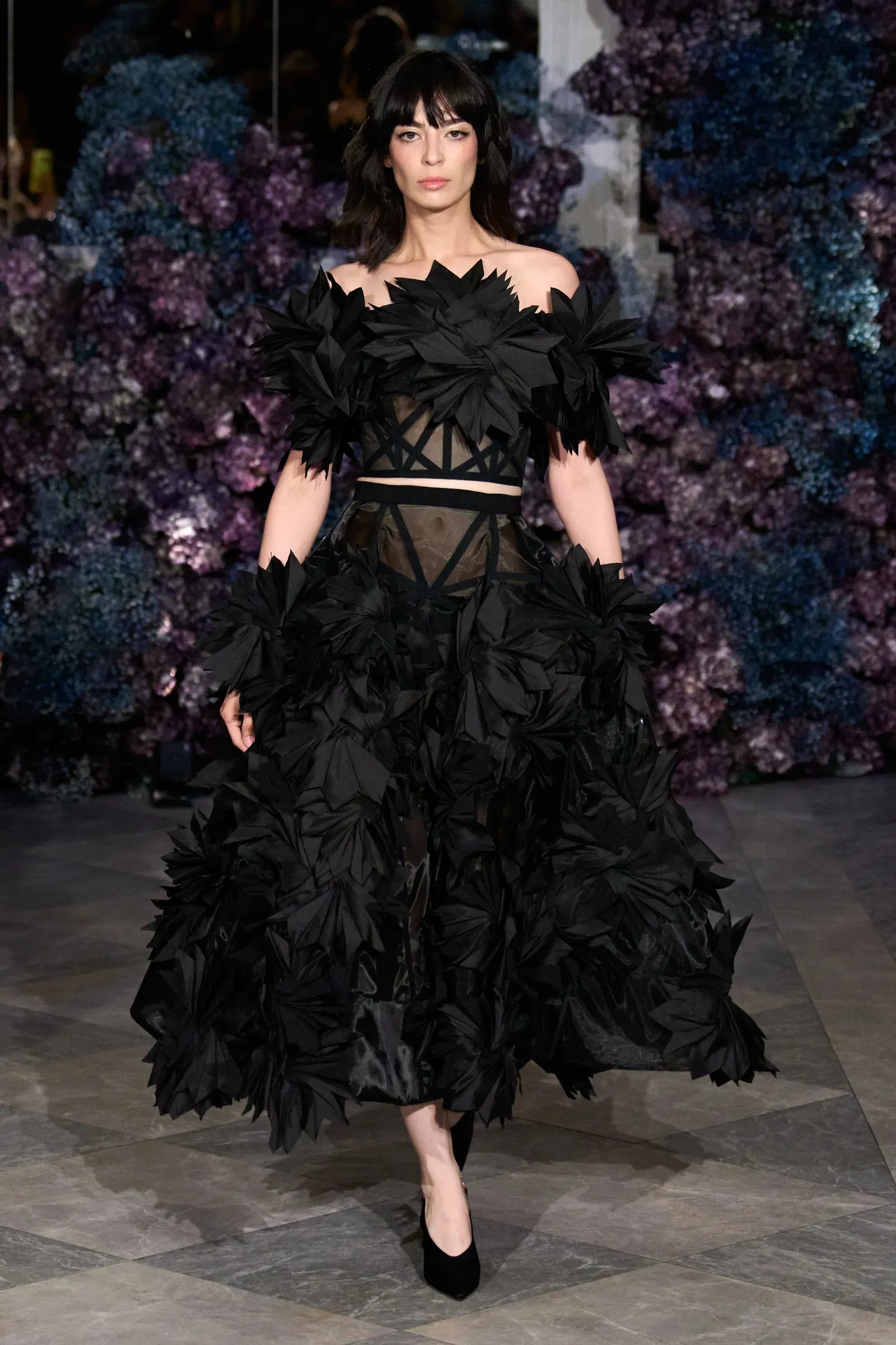 Pleated Petal Bodice