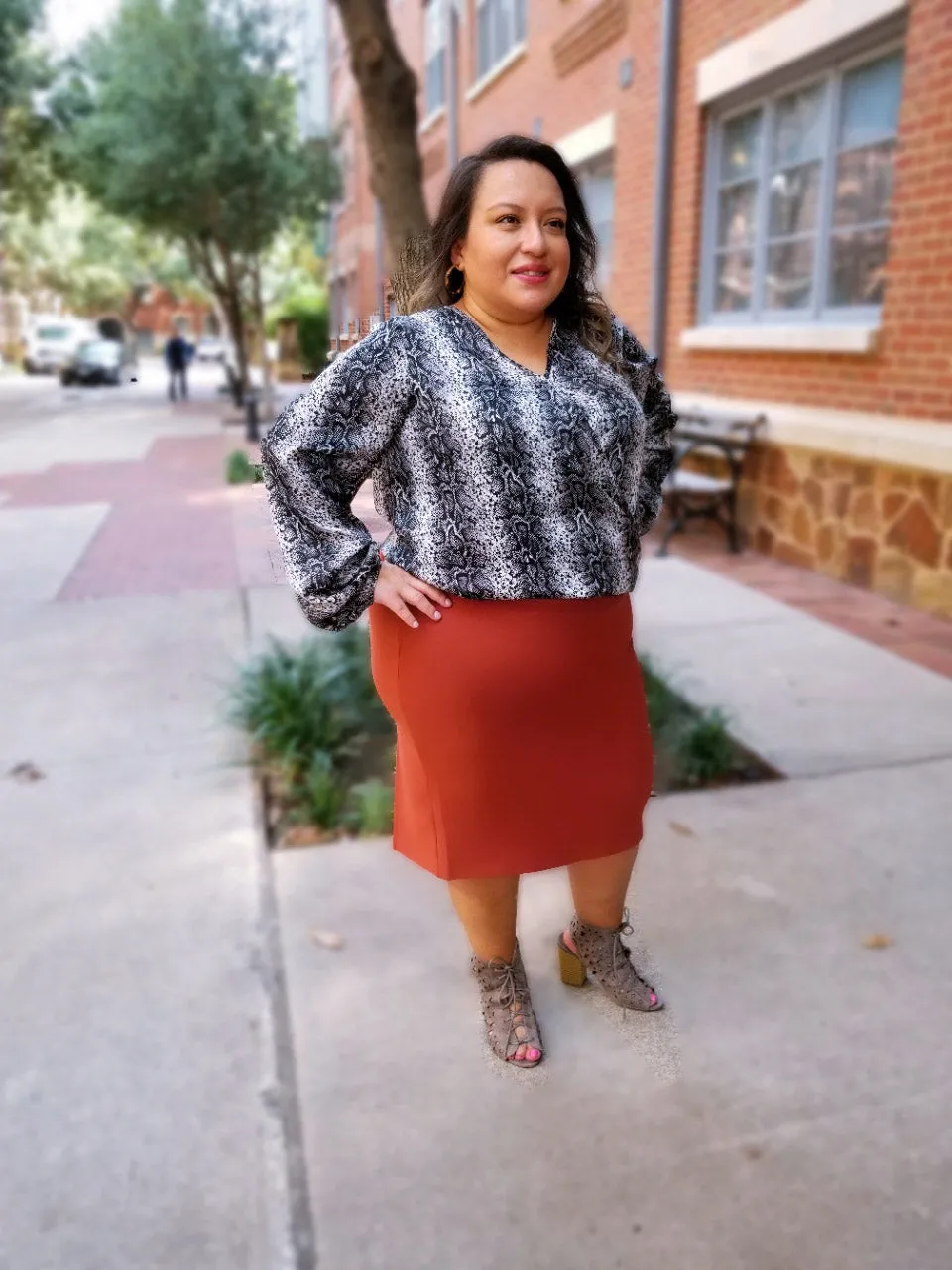 Plus Size Pencil Skirt