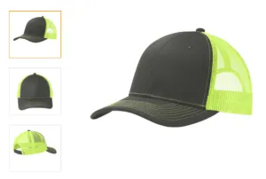 Port Authority  Neon Green Snapback Trucker Cap