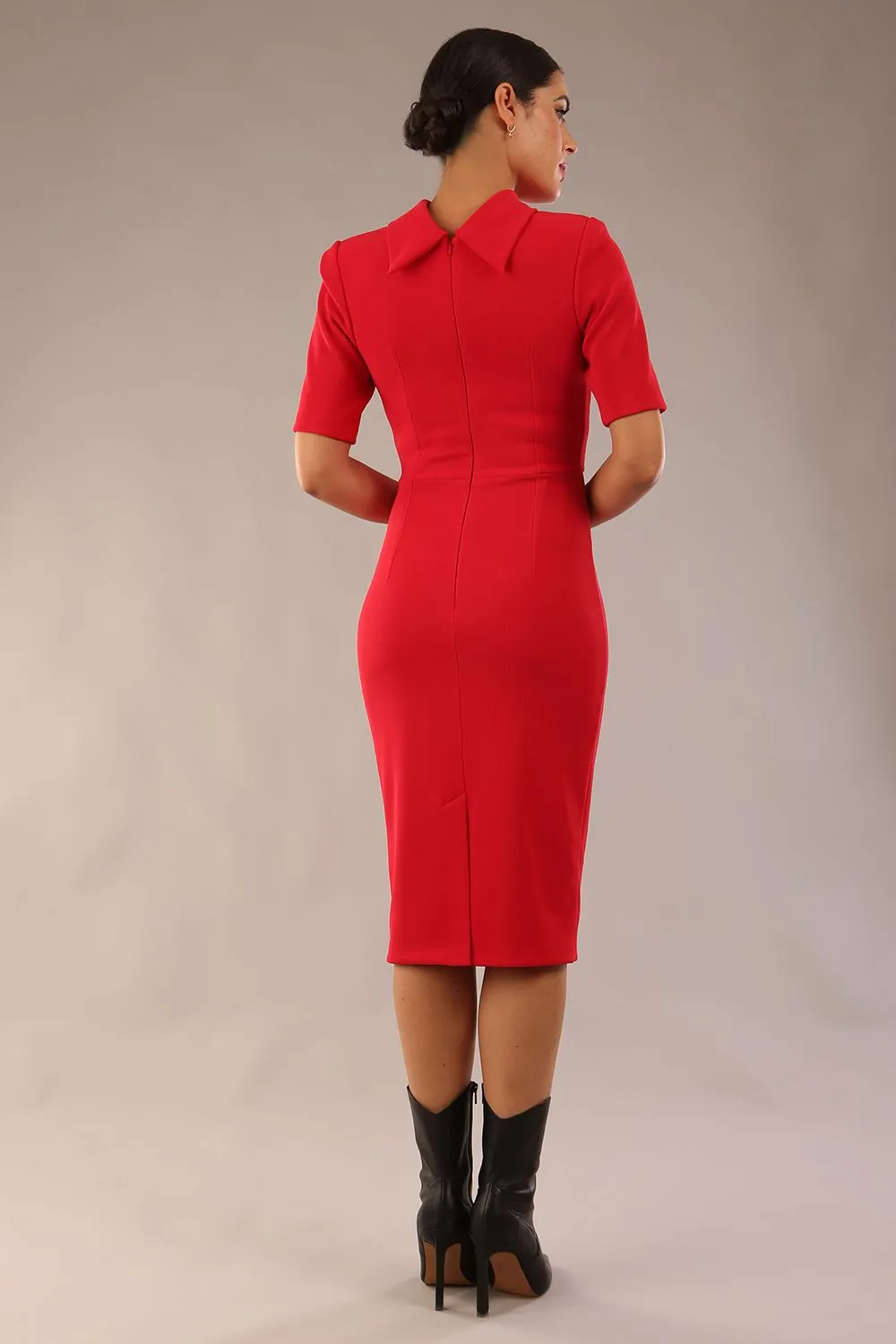 (PRE-ORDER) Highmoor Short Sleeved Pencil Dress