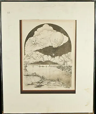 "The Wizard's Journey" By Franklin Norwood Signed Limited Ed. #67/300 Etching