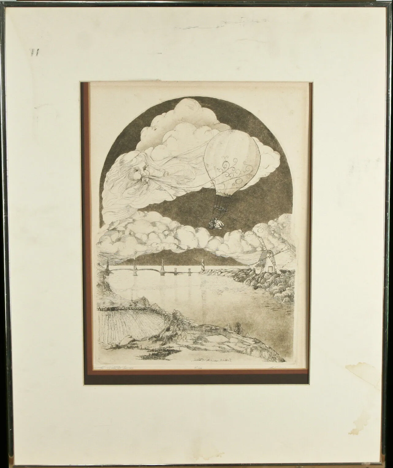 "The Wizard's Journey" By Franklin Norwood Signed Limited Ed. #67/300 Etching