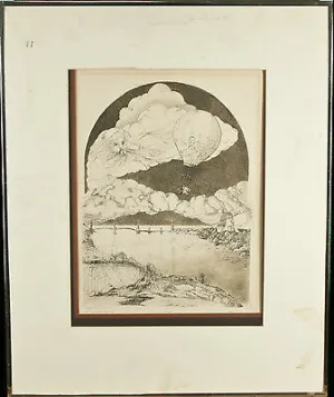 "The Wizard's Journey" By Franklin Norwood Signed Limited Ed. #67/300 Etching