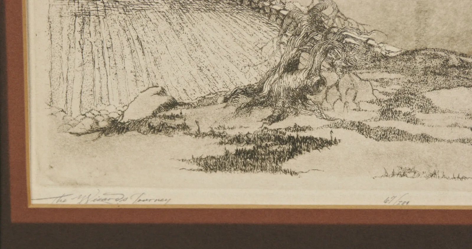 "The Wizard's Journey" By Franklin Norwood Signed Limited Ed. #67/300 Etching