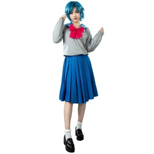 【READY TO SHIP】Sailor Crystal Sailor Mercury Ami Mizuno Cosplay School Uniform mp003720