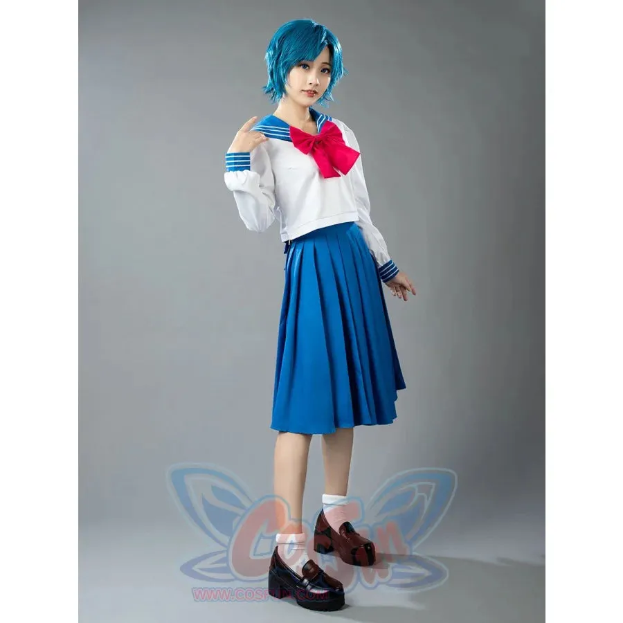 【READY TO SHIP】Sailor Crystal Sailor Mercury Ami Mizuno Cosplay School Uniform mp003720
